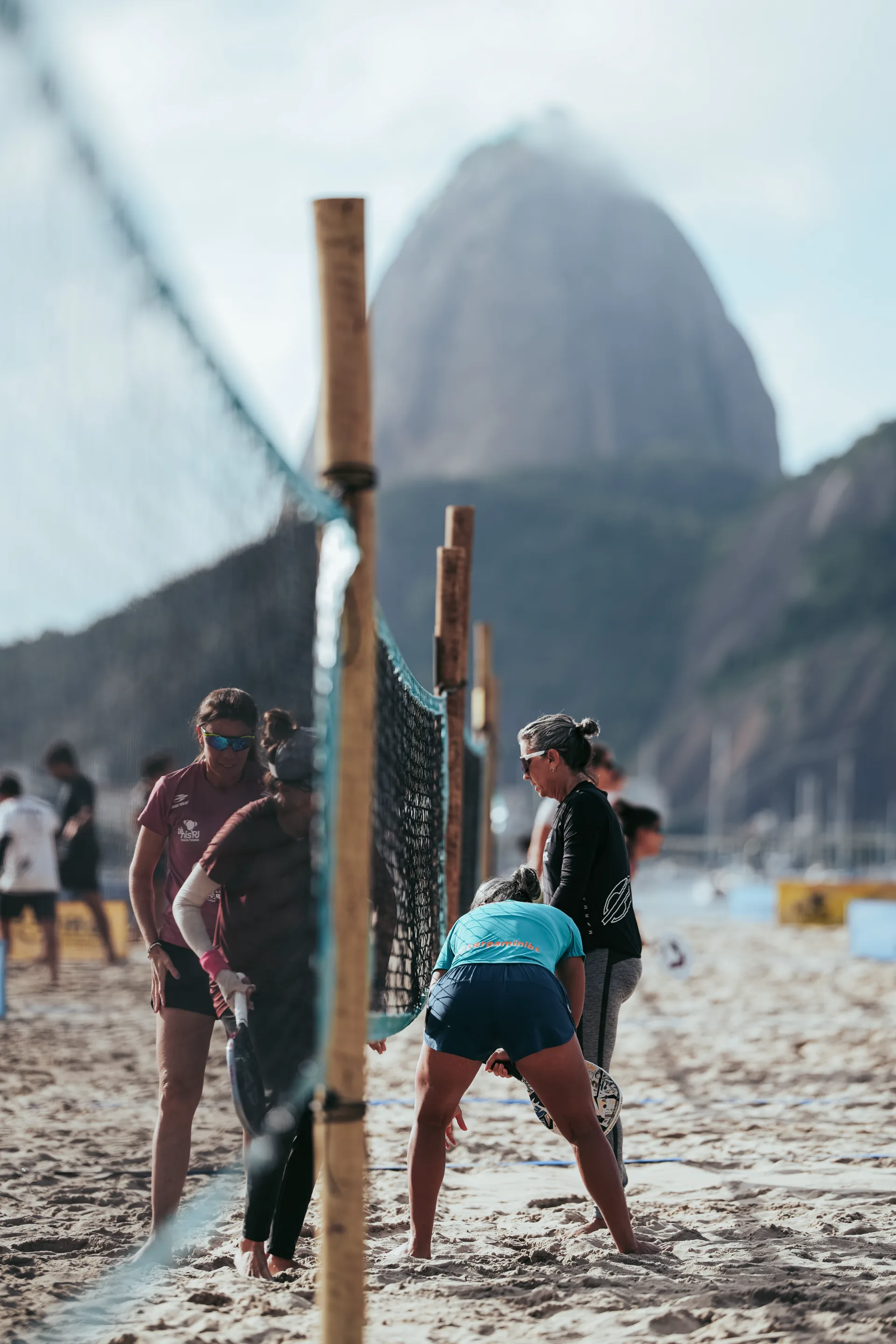Atletas no Circuito Estadual de Beach Tennis do Rio de Janeiro